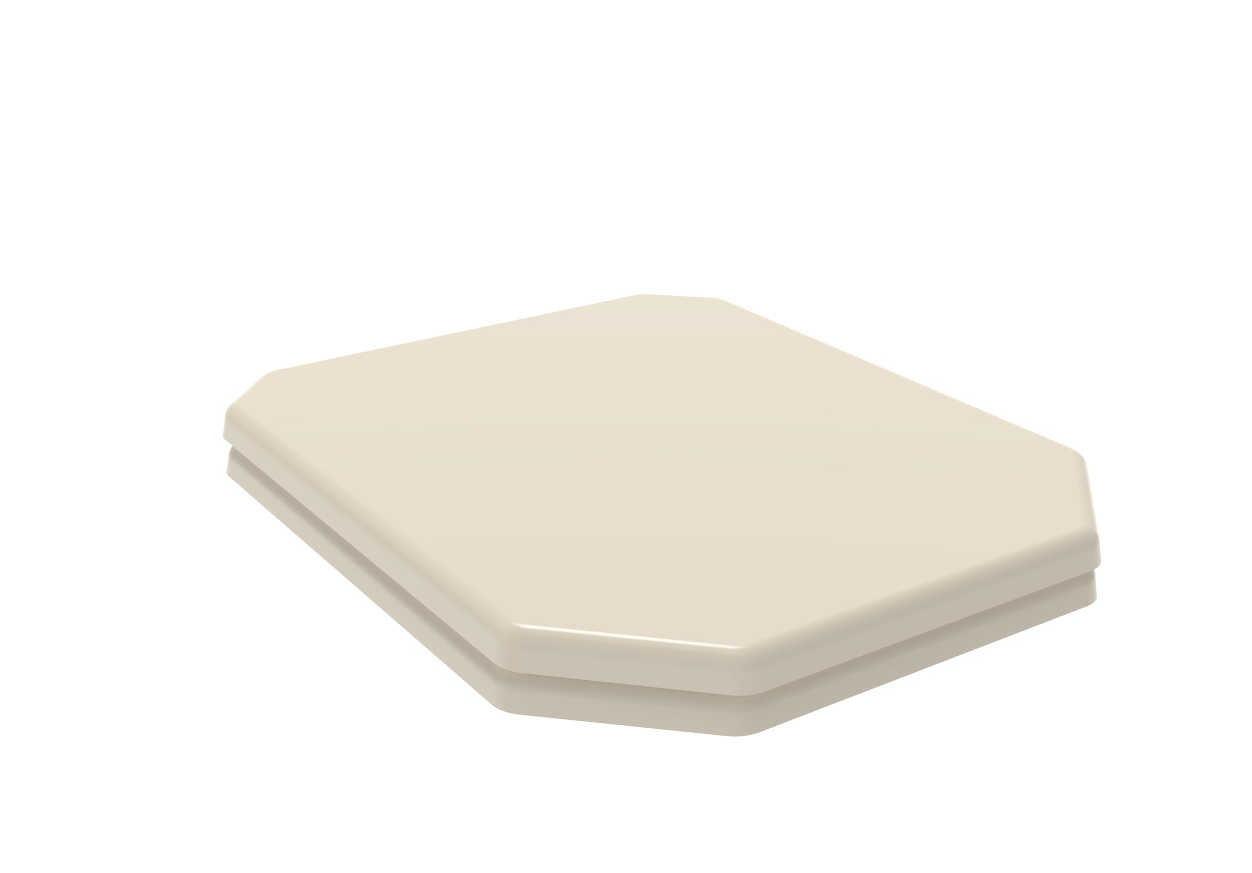 Grünblatt 515238 Toilet Seat Suitable for Duravit 1930 Soft-Close Mechanism and Removable for Cleaning, Duroplast (White) (Pergamon)
