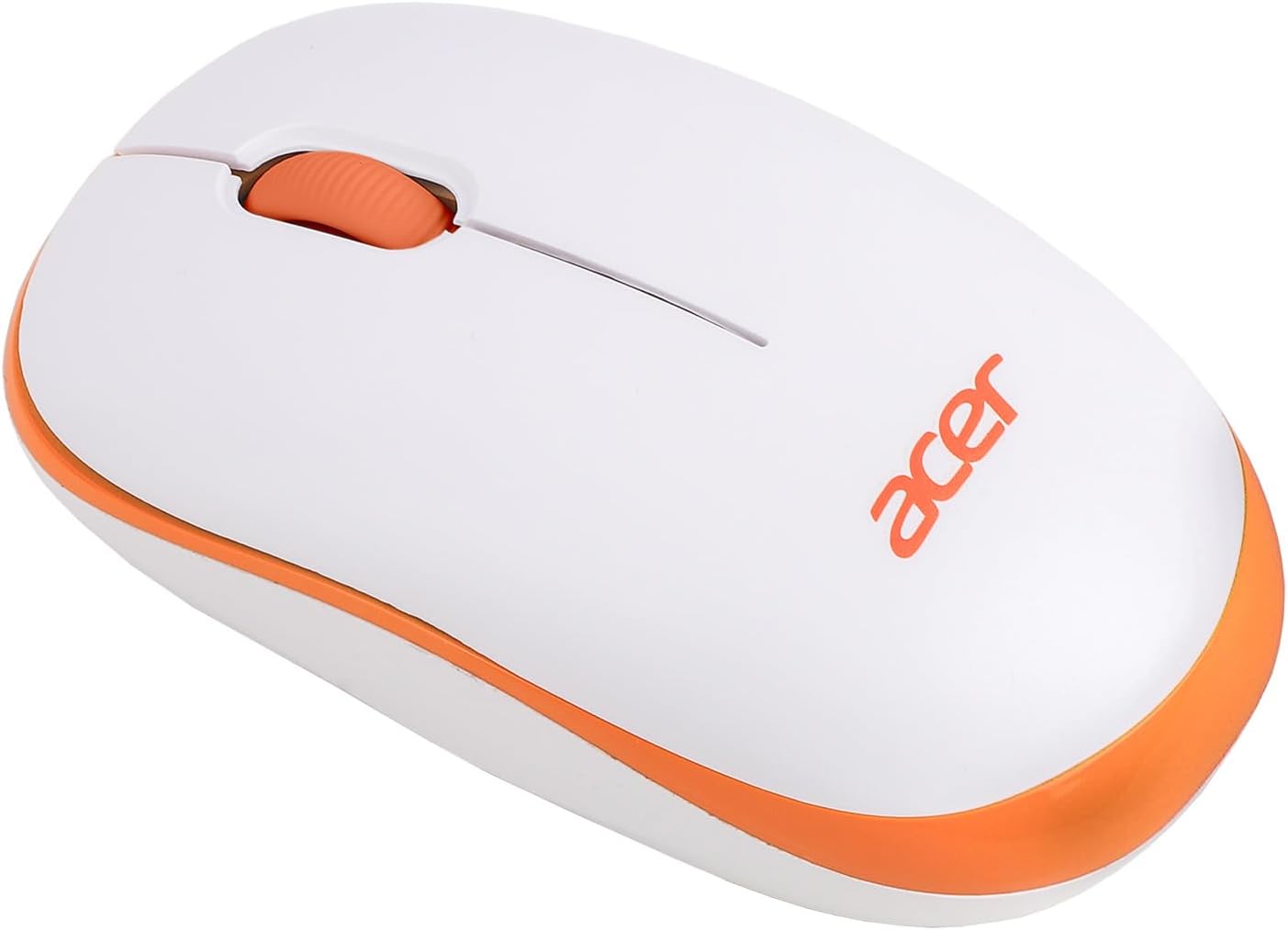 Wireless Mouse (1600 DPI/2.4 GHz Wireless Frequency/Optical Sensor/USB Dongle) | Color: White/Orange