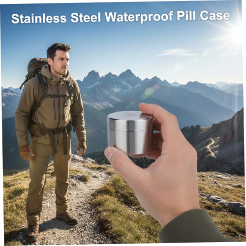 Pastillero de acero impermeable L para proteger medicamentos 2