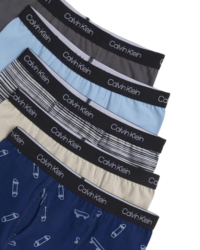 Image of Calvin Klein Kids Boys' Modern Cotton Boxer Brief Underwear 5-Pack