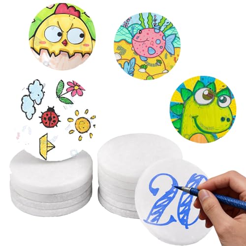OTTOOPPXIN 20 Piezas Piedras para Pintar, 5 CM Hand-Painted Creative Stones, Piedras Planas Grandes, para JardíN, Macetas Y Plantas DIY Manualidades Escuela Amabilidad Pintura Proyecto Decoraciones