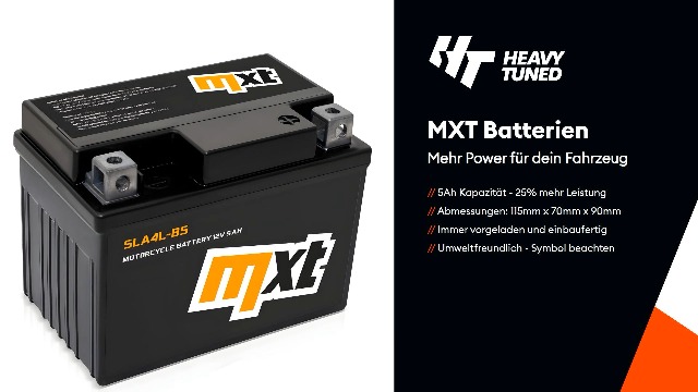 Batterie 6V 4,5Ah (Vlies - Wartungsfrei) Für MZ RT125, MZ ES TS, EMW