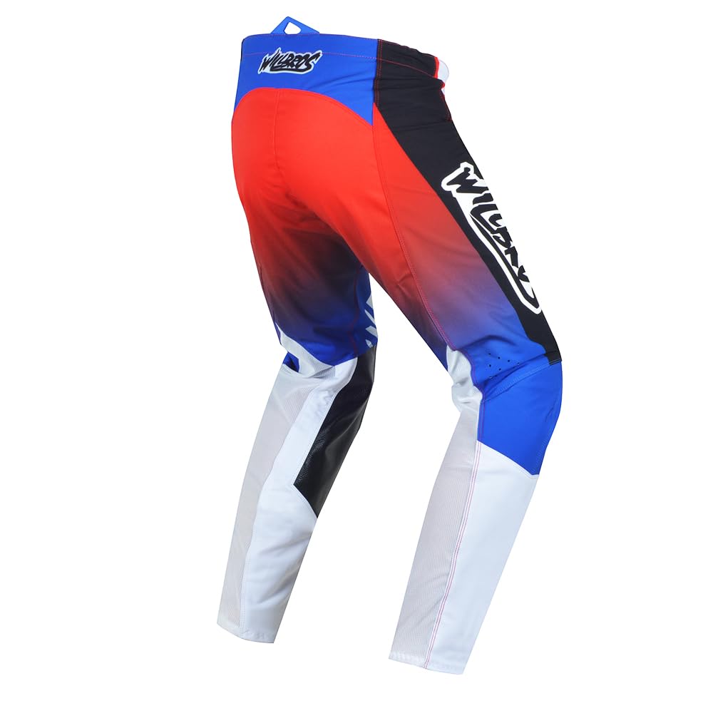 Pantalon de Motocross MX MTB BMX Enduro Moto Tout-Terrain Descente Hors Route pour la Compétition Homme Femmes