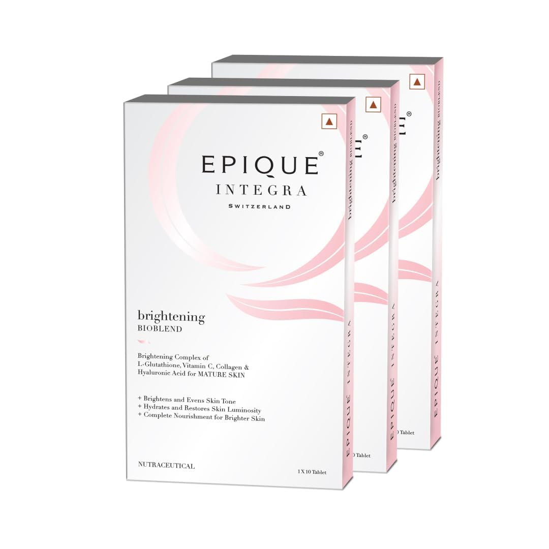 EpiQue Integra’s Brightening Bio Blend Glutathione Tablets |Advanced Beauty Supplement for All Skin type | Reduces Pigmentation & Dullness | Boosts Hydration, Radiance & Skin Luminosity (Pack of 3)-image-46