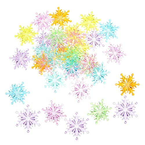 ULDIGI Snowflake Decorative Toys Acrylic Boys and Girls Toys 350g Pack for Christmas Birthday Decorations Home Dec