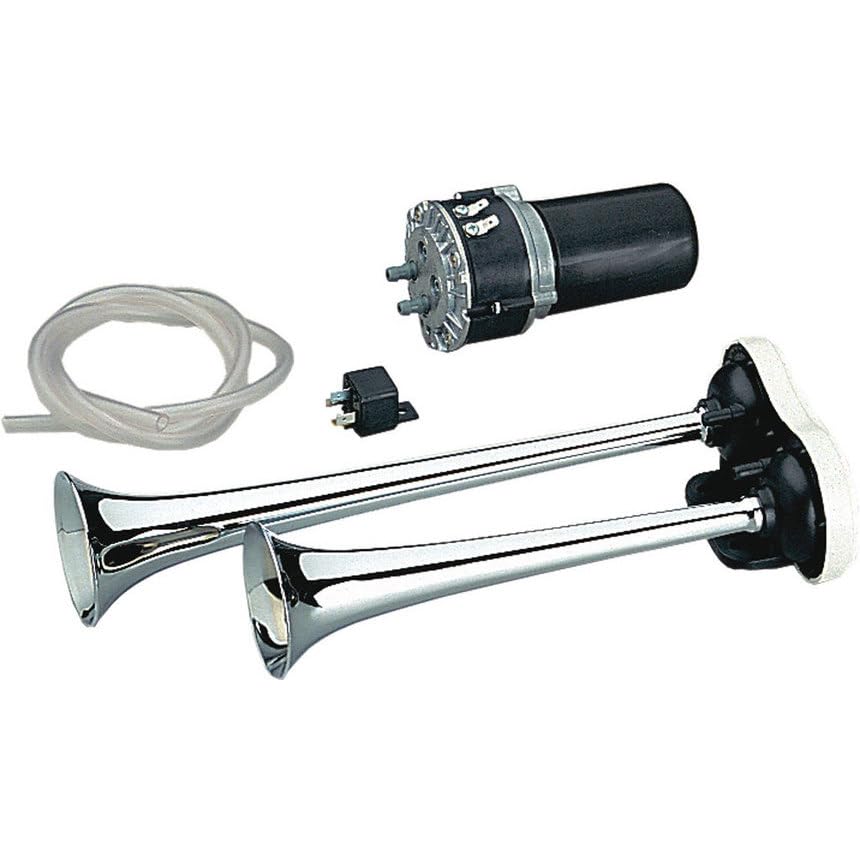 MARCO Trombe Elettropneumatiche con Compressore 24 Volts DC 113 Decibel Clacson per Veicoli