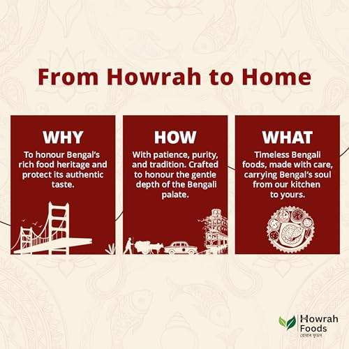 Image of HOWRAH FOODS Bengali Plain Roasted Chana 1 Kg | Bhuna Desi Chickpeas Whole with Skin Kolkata Style | High Protein Fiber Vegan Gluten Free Snack | Authentic Taste of Bengal
