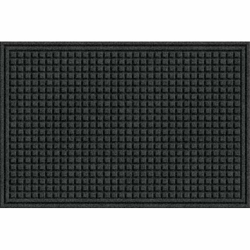 Apache Mills Eco Mat Squares Entrance Door Mat, 2-Feet by 3-Feet, Onyx