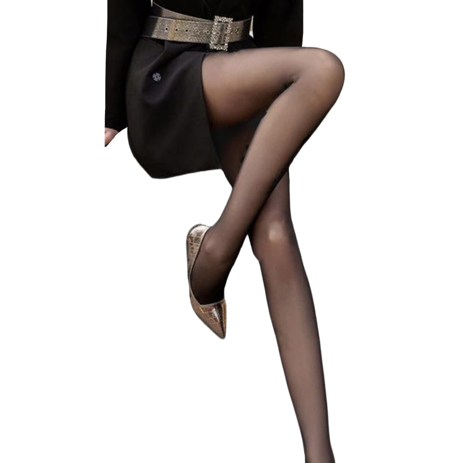 Maxtonser Women's Sheer Tights Kisses Patterned Control Top Tights Nylon Stockings High Waist Pantyhose Thigh High Stockings Gifts