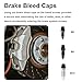 Fukaisu 2 Pcs Universal Brake Bleeder Kit, Hose Clamp Pressure Relief Nut & One-Way Check Valve Tube Bleeding Tool for Car Motorcycle Clutch Truck ATV Brake System Maintenance