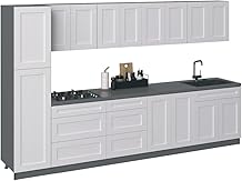 Kitchen Elegant Collection White Matte Color Base Size 11Ft Wide