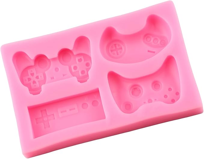 Molde de silicón para pastel con forma de control de videojuegos miniatura 9