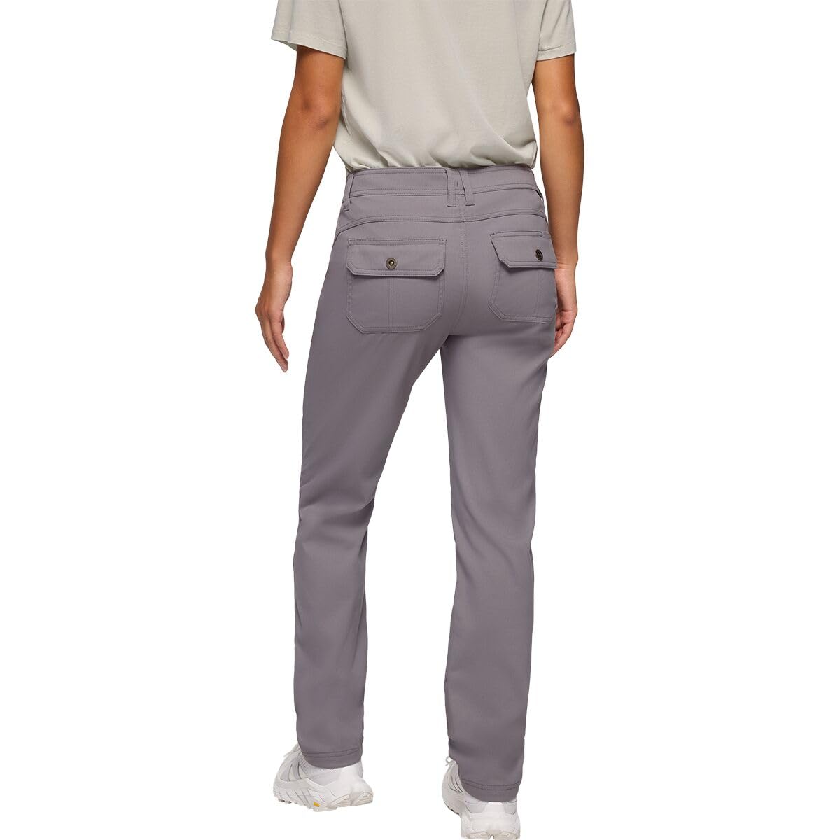 Prana Women's Stretch Zion Mid Rise Pants, Pewter