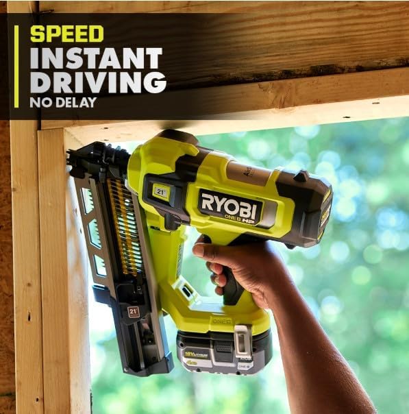 18V ONE+ HP BRUSHLESS AIRSTRIKE 21° FRAMING NAILER KIT RYOBI