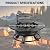 36 Inch Fire Pit with 2 Cooking Grills,Outdoor Wood Burning BBQ Firepit with Lid, 3-in-1 Outdoor Fire Pit for Backyard Deck Bonfire Patio Picnic