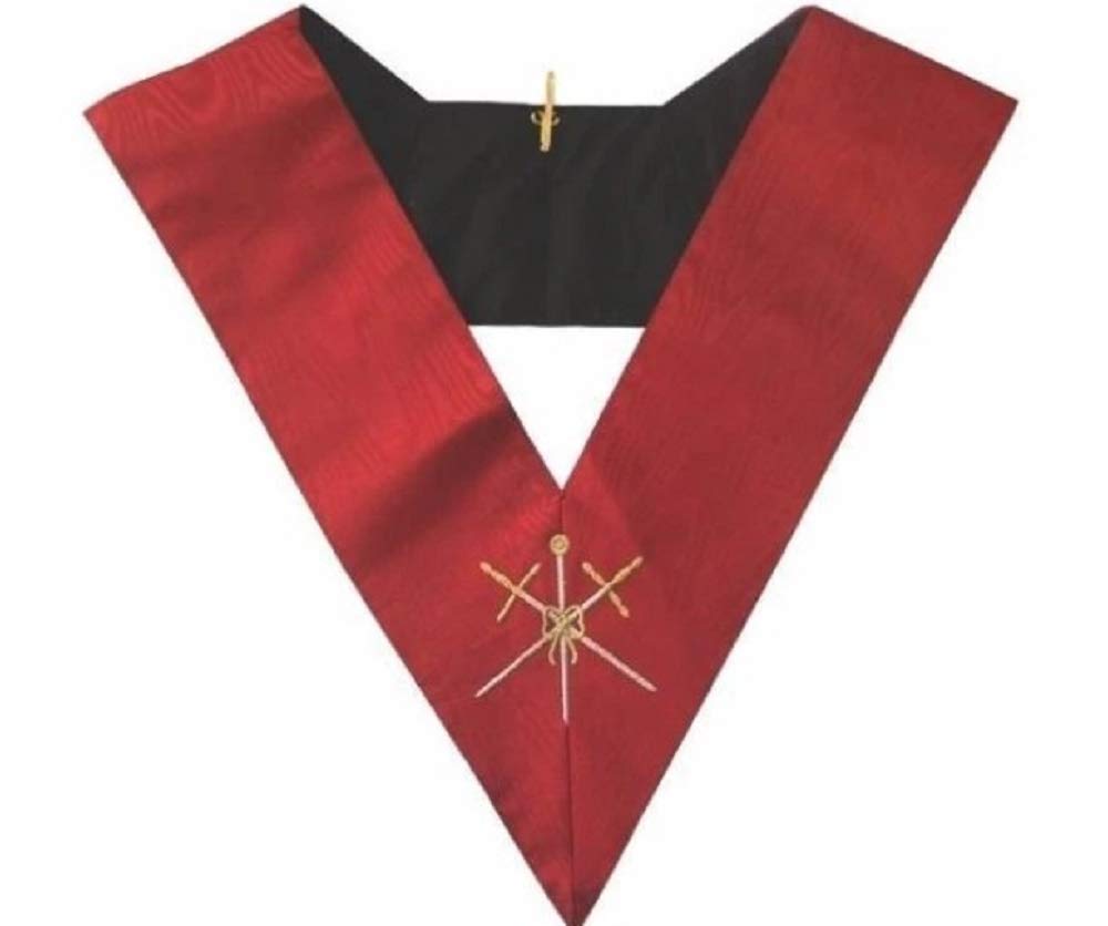 Collare Massonico Regalia AASR 18° Grado - Cavaliere Rose Croix - Maestro di Cerimonie, Maestro delle Cerimonie