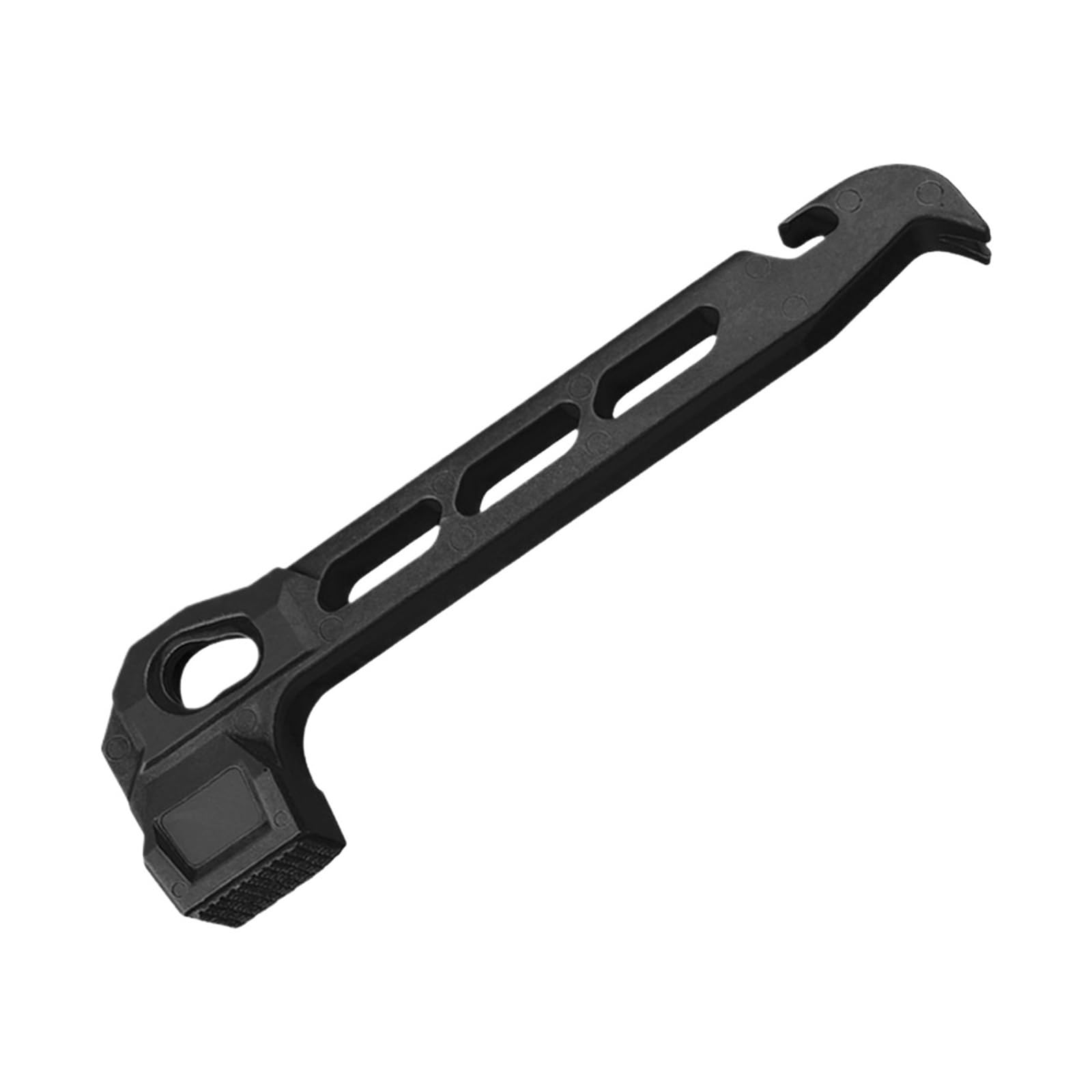 PE Camping Hammer with Stake Puller Hole Ultralight Portable Hammer Lightweight for Camping Stakes Tent Pegs Nail Spike Garden(B Black)