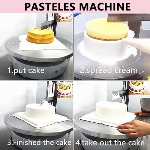 Macchina per glassa per Torte, Macchina elettrica per Decorare Torte, spalmatore di Crema a velocità Regolabile per Cottura Professionale e spalmatura di Torte