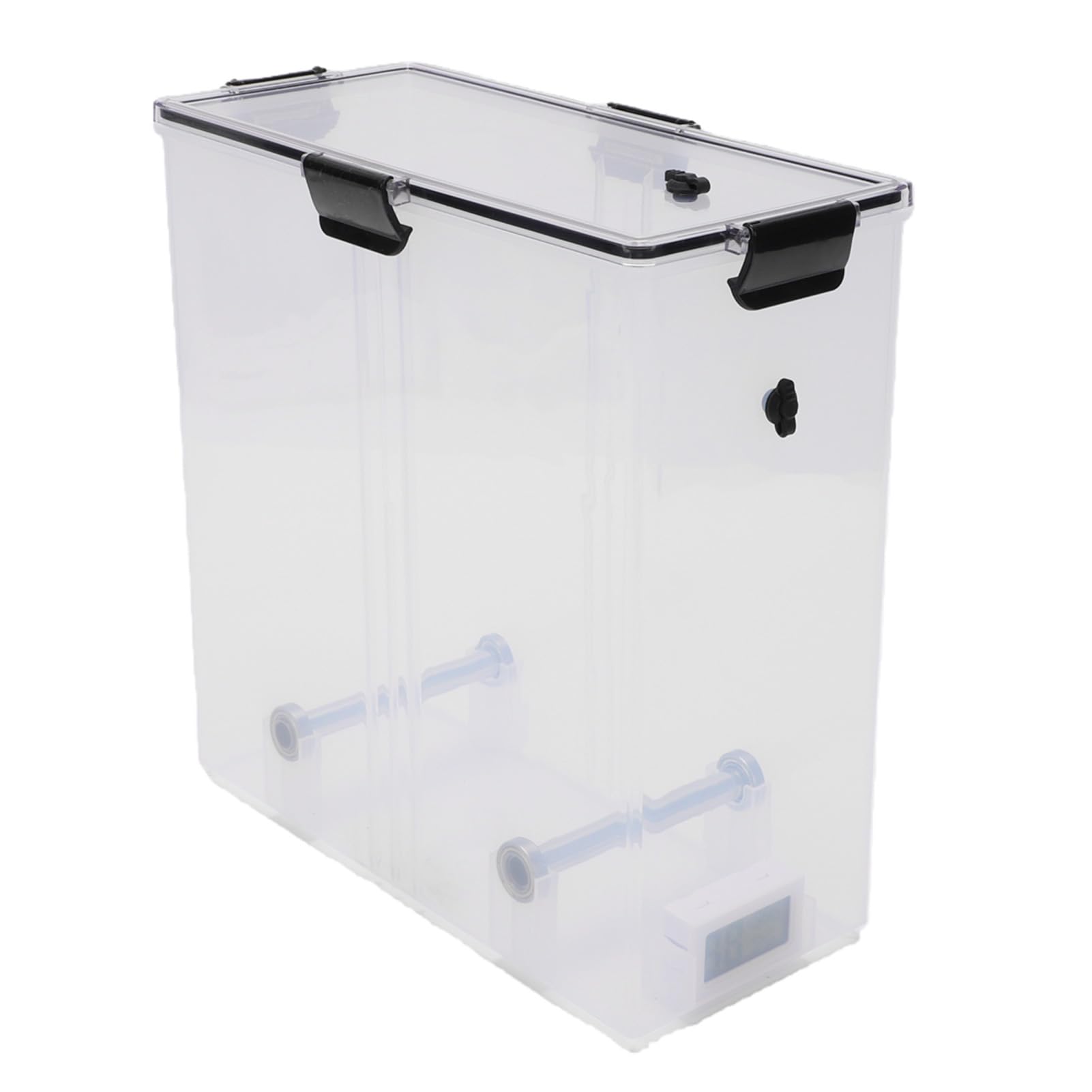 Asixxsix Scatola Porta Filamento, Contenitore Ermetico con Display | Organizzatore impilabile di filamenti per stampante 3D, contenitore in PP da 5,8 litri, con tubo in PTFE per bobine in PLA