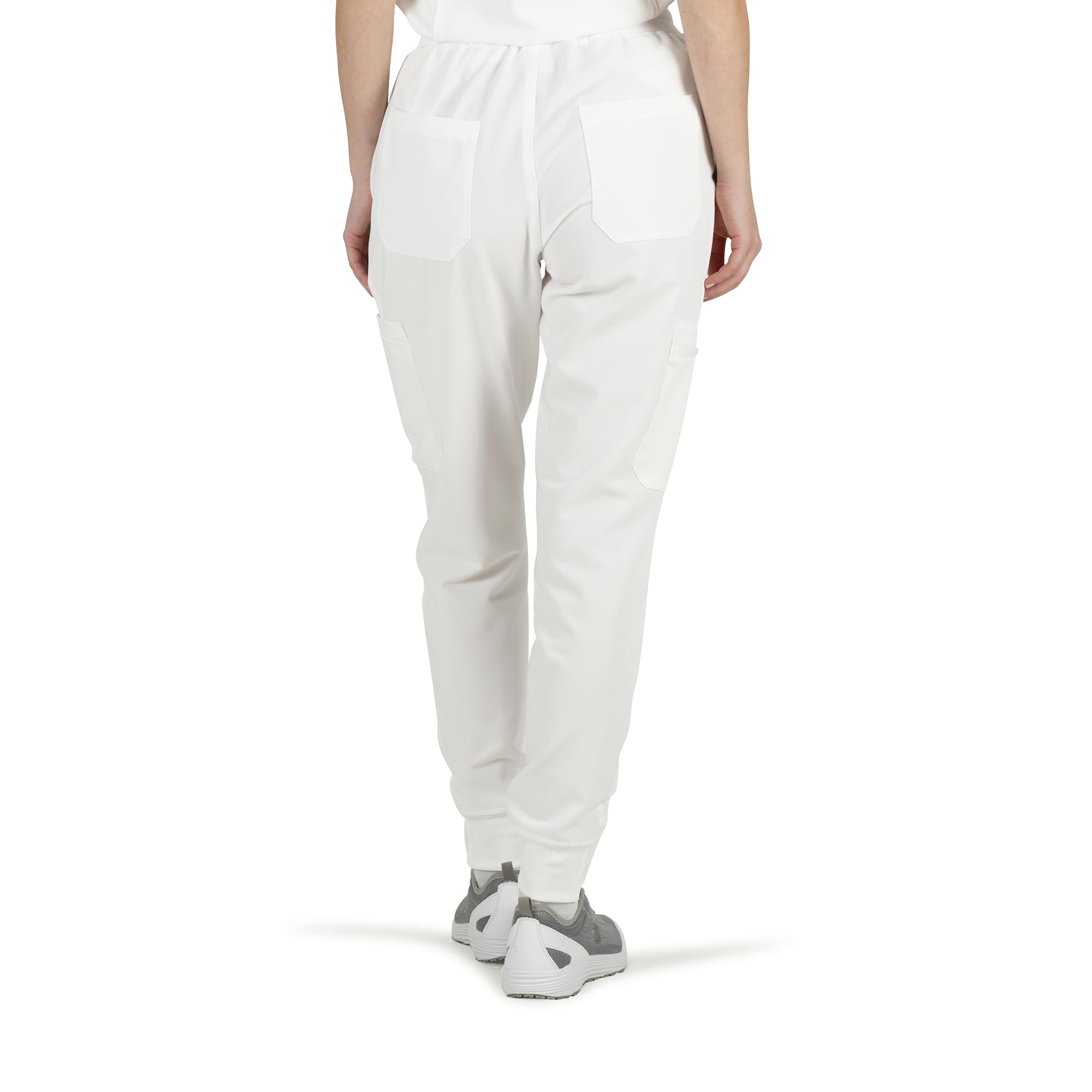 B-well Mauri Medizinische Schlupfhose Half-Jogger 7 Taschen mit elastischem Bund und Gesäßtaschen Krankenhaus Uniformhose mit Elasthan
