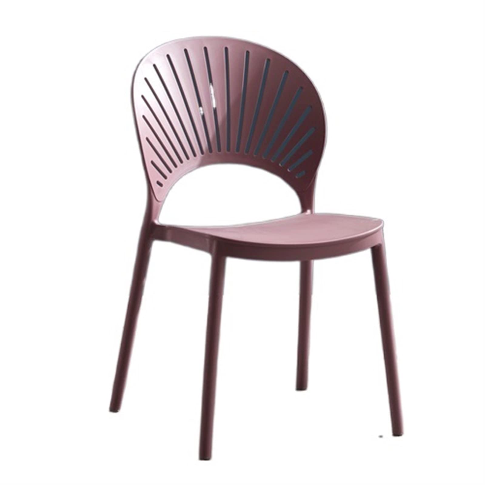 YAZGAN Chair, Outdoor Modern Dining Chair Pack 4 Restaurant Plastic Dining Room Chair Bar Stool Sedie Living Room Furniture (Color : Style 2)