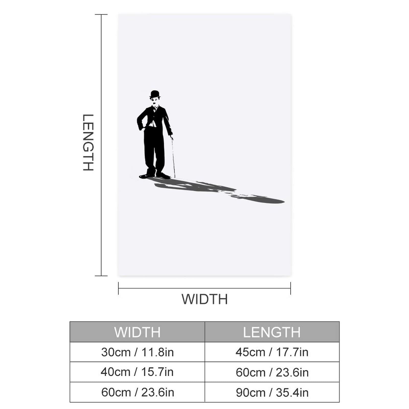 チャップリン モノクロ ポスター チャップリン モノクロ ポスター 12403アートポスター 絵画 A3