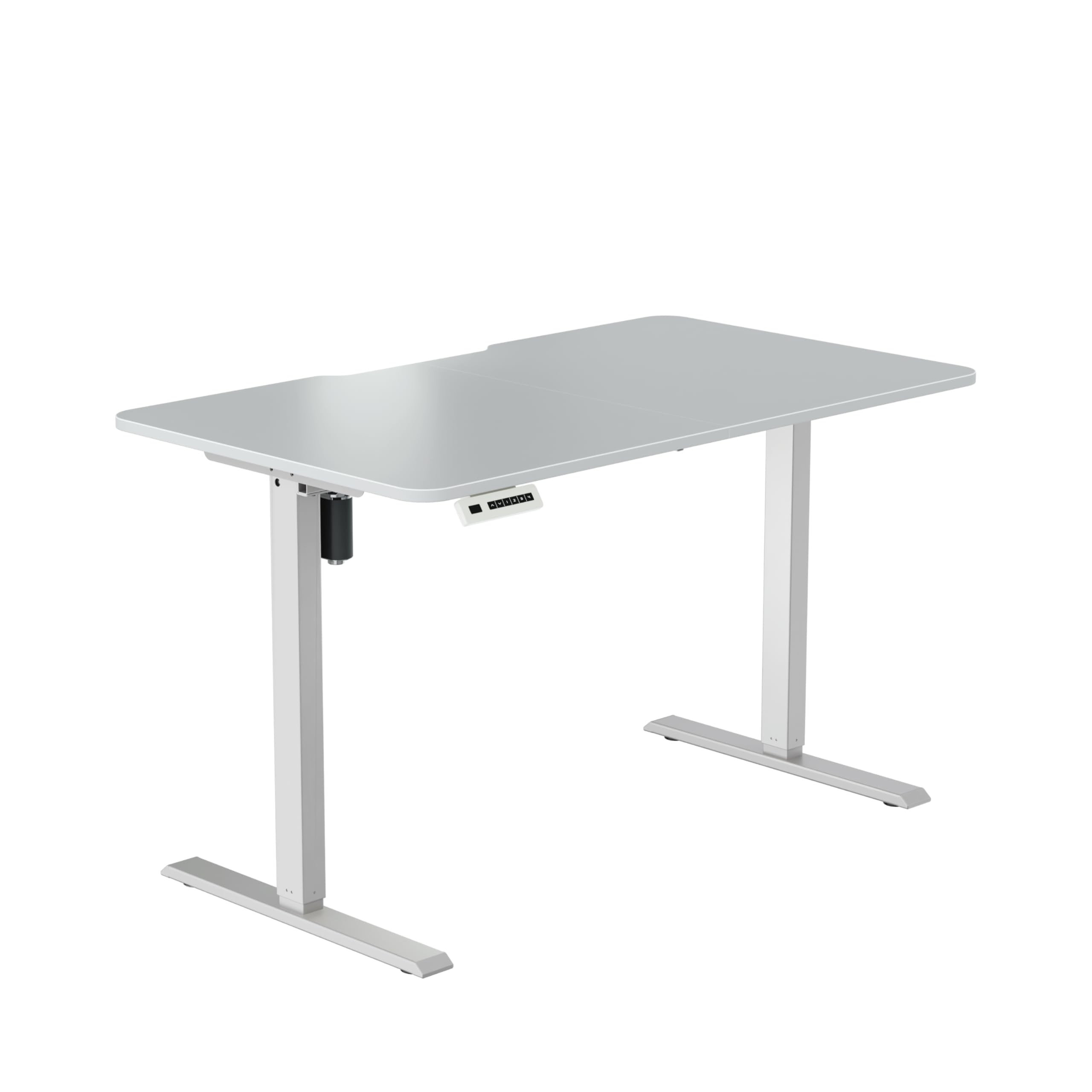 Entry Gaming Tisch – Elektrisch höhenverstellbarer Gaming Schreibtisch und PC Tisch – Ergonomischer Gaming Desk für Gamer – Weiß, 120 x 70 cm - Gamingtisch