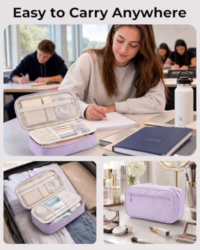 Image of WEMATE Pencil Case, Large Storage Organizer, Makeup Bag, Teacher Must - have, Big Pencil Pouch, Marker Case for College