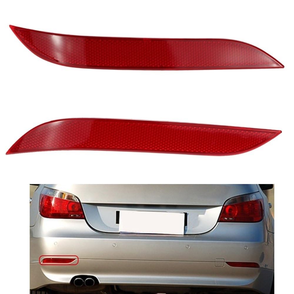 Piloto Trasero Coche Par de luces reflectoras para parachoques trasero de coche 63146915040 para BMW E60 E61 520d 520i 520li 523li 525li 530li 2003 2004 2005 2006 2007