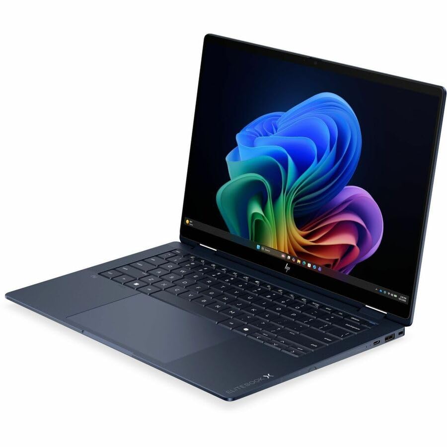 Image of HP EliteBook X Flip G2i 14 inch Touchscreen Convertible Copilot+ PC 2 in 1 Notebook - 5G - 3K - 120 Hz - Intel Core Ultra X7 358H - 32 GB - 1 TB SSD - English Keyboard - Atmospheric Blue - Intel Chip - LT