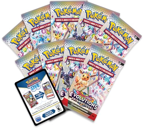 Image of Pokemon: Scarlet & Purple Elite Trainer Set - Prismatic Evolutions of the Pokemon TCG (1 Fully Illustrated Promo Card, 9 Booster Packs & Premium Game Accessories)