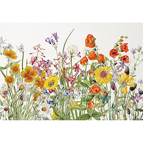 Laeacco fondo floral acuarela 7x5ft miniatura 3