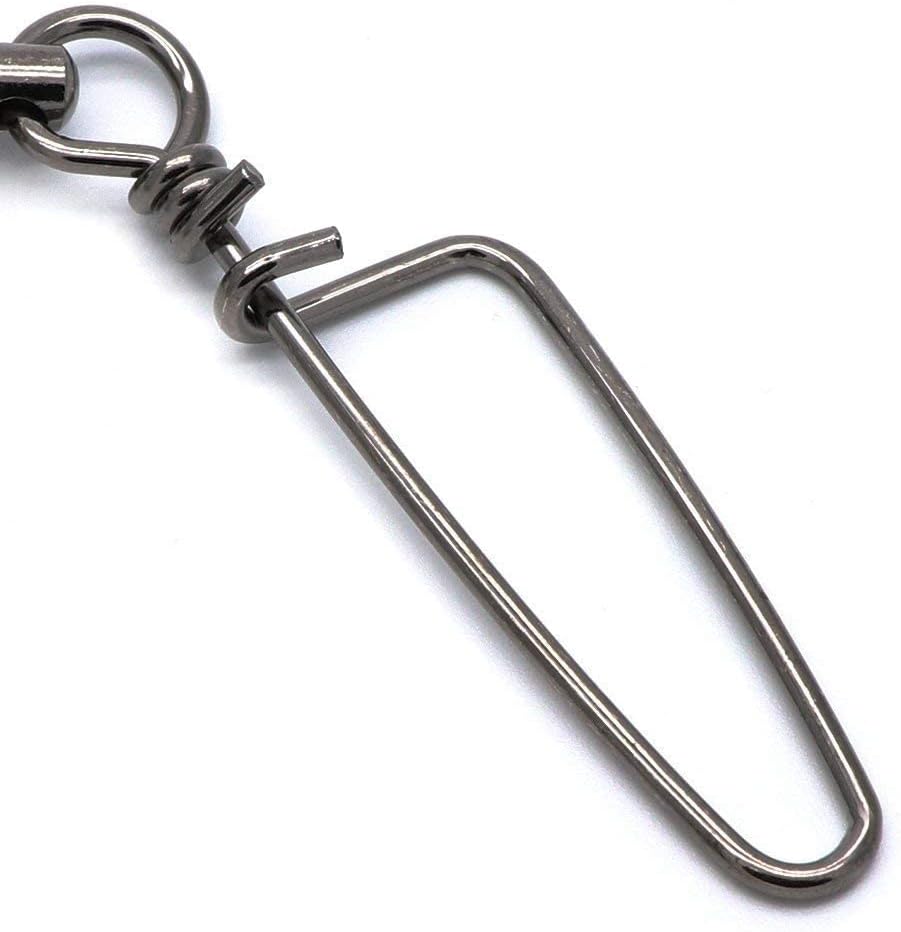 Dr.Fish Fishing Snap Swivels Ball Bearing Swivels Fishing Tackle Saltwater & Freshwater Coast-Lock Lure Snap Clips Terminal Tackle Line Leader Connector Accessories - Image 9