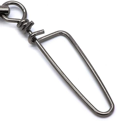 Miniatura 8 de Dr.Fish Ball Bearing Swivels with Snap, Snap Swivels Fishing Tackle Stainless Saltwater & Freshwater Coast Lock Fishing Clips Terminal Tackle Line