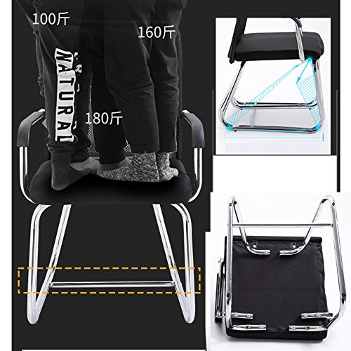 JRP-Computerstuhl-Buerostuhl-StahlfuesseAtmungsaktive-MeshSchreibtischstuhl-Neck-Lordosenstuetze-Guertel-ModeSchwarzA