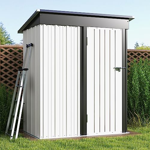 image for Patiowell 5x3 FT Outdoor Storage Shed, Garden Tool Shed with Sloping R