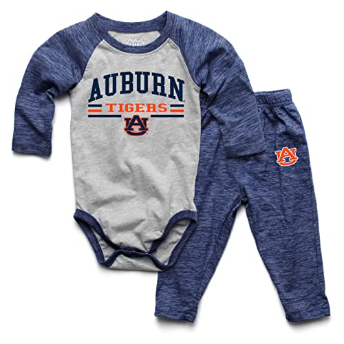 Image of Wes and Willy Baby College Sports Fan Long Sleeve One Piece and Pant Set