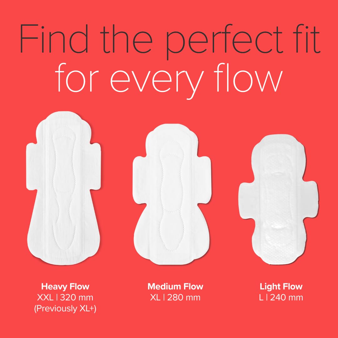 Nua Ultra Safe| 30 Medium Flow -XL | SUPER SAVER PACK | Leakproof & Toxic Free Sanitary Pad (Pack of 30) 2