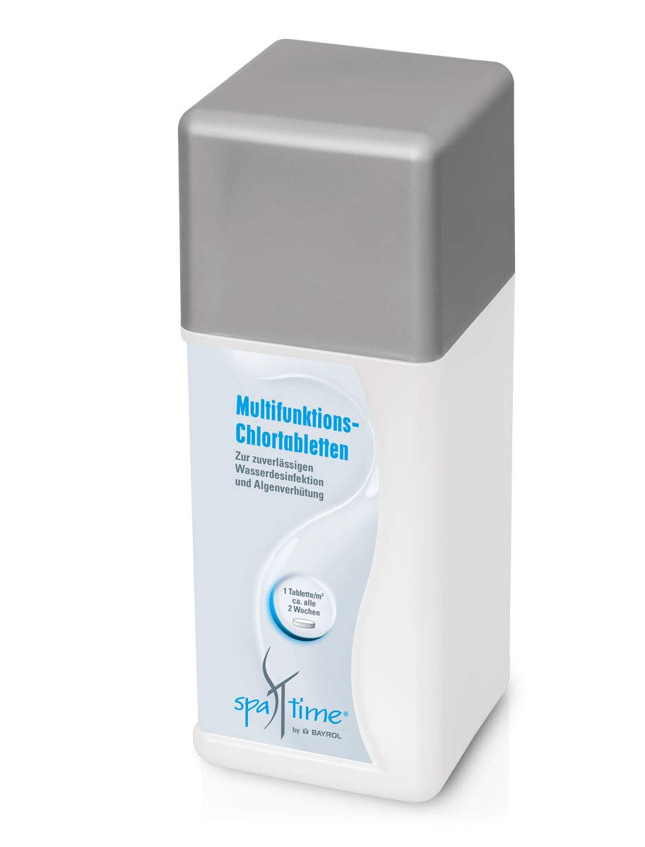 SpaTime by BAYROL Multifunktions-Chlortabletten - Mini Chlortabletten für Whirlpool 20g Multitabs - Sorgen für kristallklares Wasser - Reinigung, Desinfektionsmittel für Whirlpool