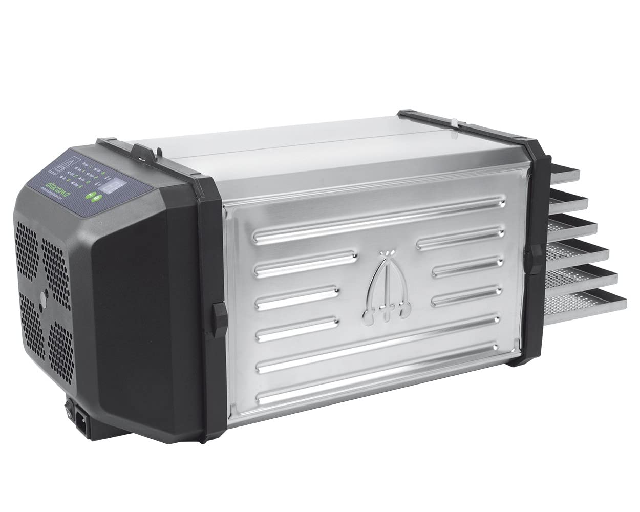 TRE SPADE Essiccatore alimentare ATACAMA PRO Deluxe, 6 vassoi in acciaio inox, 500W, Flusso orizzontale, Display digitale, Made in Italy, Per frutta verdura funghi e carne