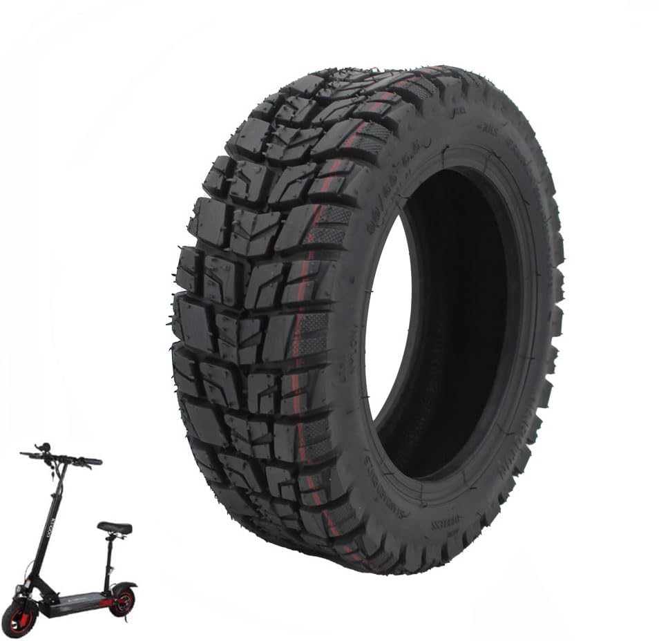 KENANLAN Electric Scooter Tires, 10x2.75‑6.5 Tubeless Tire 10 Inch Off Road Tubeless Tyre Shock Absorption Replacement for Speedway 5 Dualtron 3 Electric Scooter