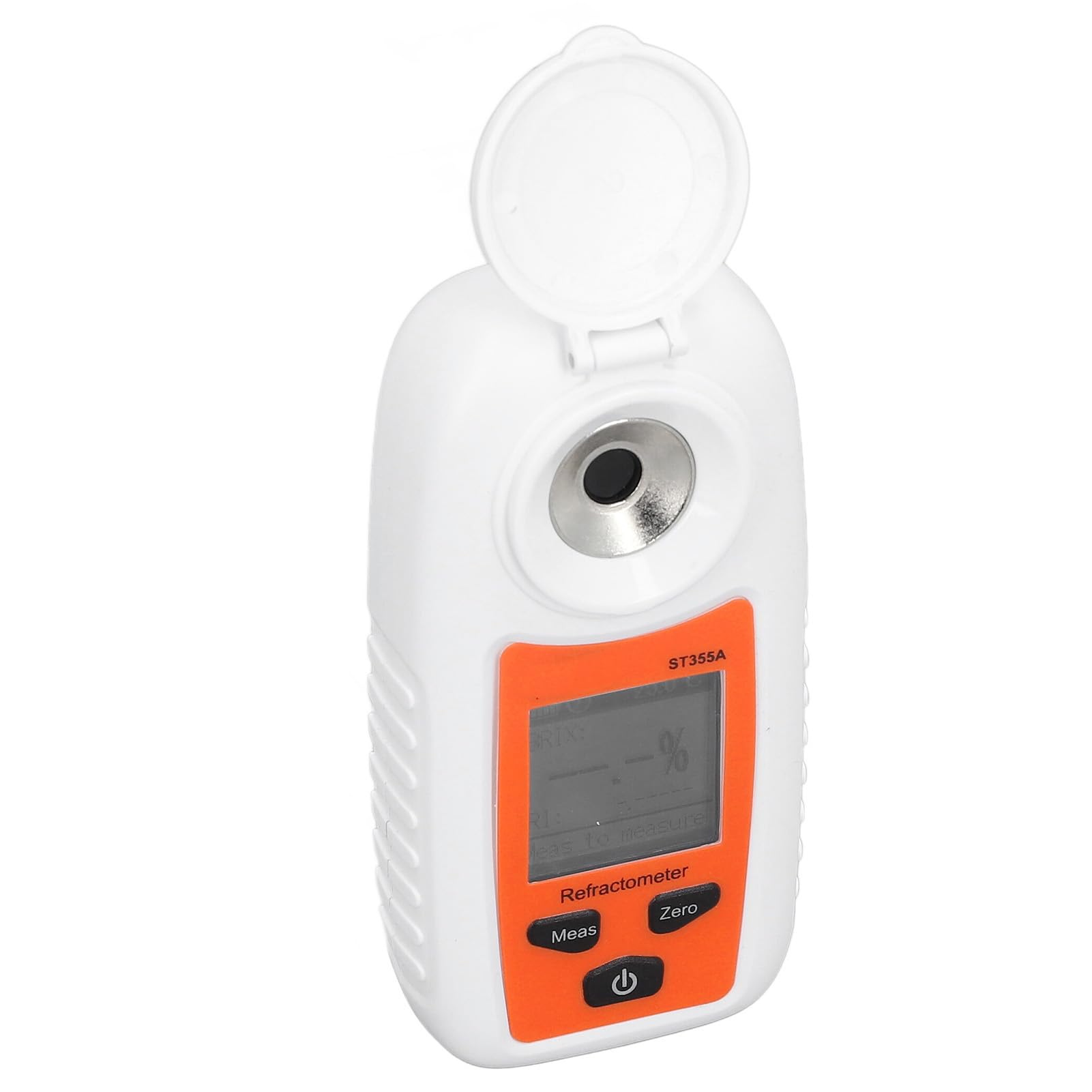 Cocoarm Medidor de Azúcar de Mano, Medidor de Azúcar de Frutas Digital ABS, Rango de Contenido de de 0 a 55, Pantalla LCD 3 en 1 de Refracción óptica ATC para Productores de Pruebas de Jugo de