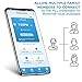 LiveFine Smart WiFi Automatic Pill Dispenser | 28-Day Medication Organizer Up to 9 Doses Per Day for Care Monitoring with Locking Key, Adjustable Light/Sound Alarms for Prescriptions & Vitamins