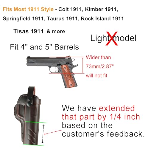 OWB 1911 Holster - Top Grain
