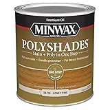 Minwax PolyShades Wood Stain + Polyurethane Finish – Quart, Honey Pine, Satin