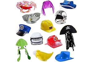 Photo Prop Hats: 6 Assorted Dress Up Costume and Party Hats