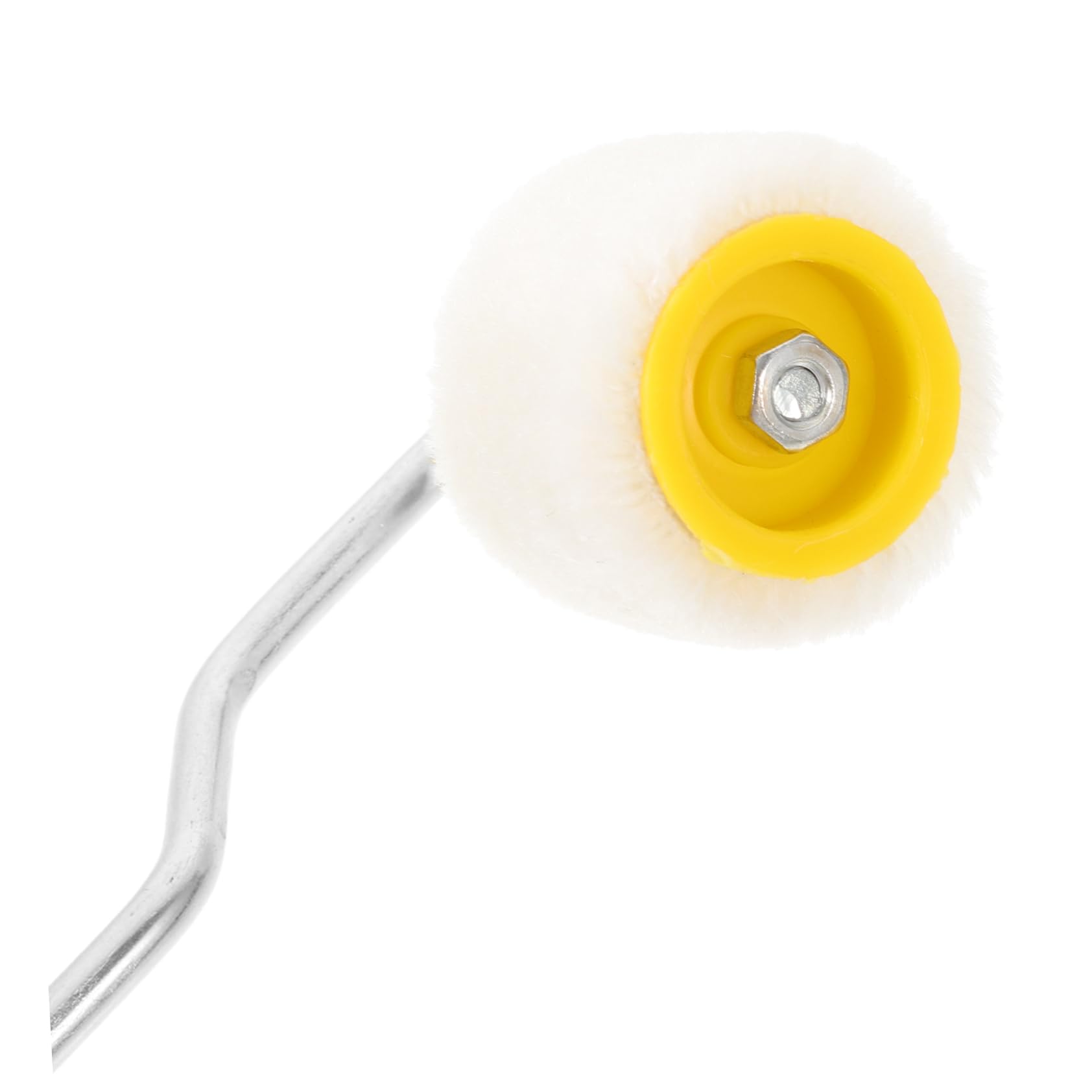 HOMSFOU 10 Teiliges Mini Farbroller mit Echtem Lammwollbezug Ergonomisch Geformt für Präzises Streichen von Ecken und Engen Bereichen als Haus Malerzubehör für Glatte