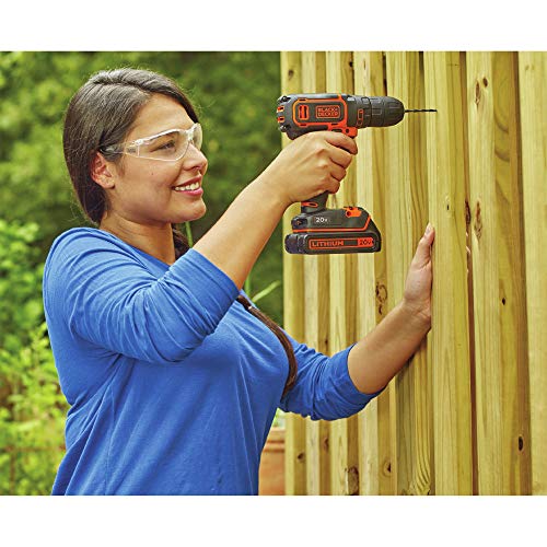 BLACK+DECKER 20V MAX Cordless Drill/Driver Kit with ‎Battery, Charger, and Double Ended Bit (BDCDD120C) - image 4