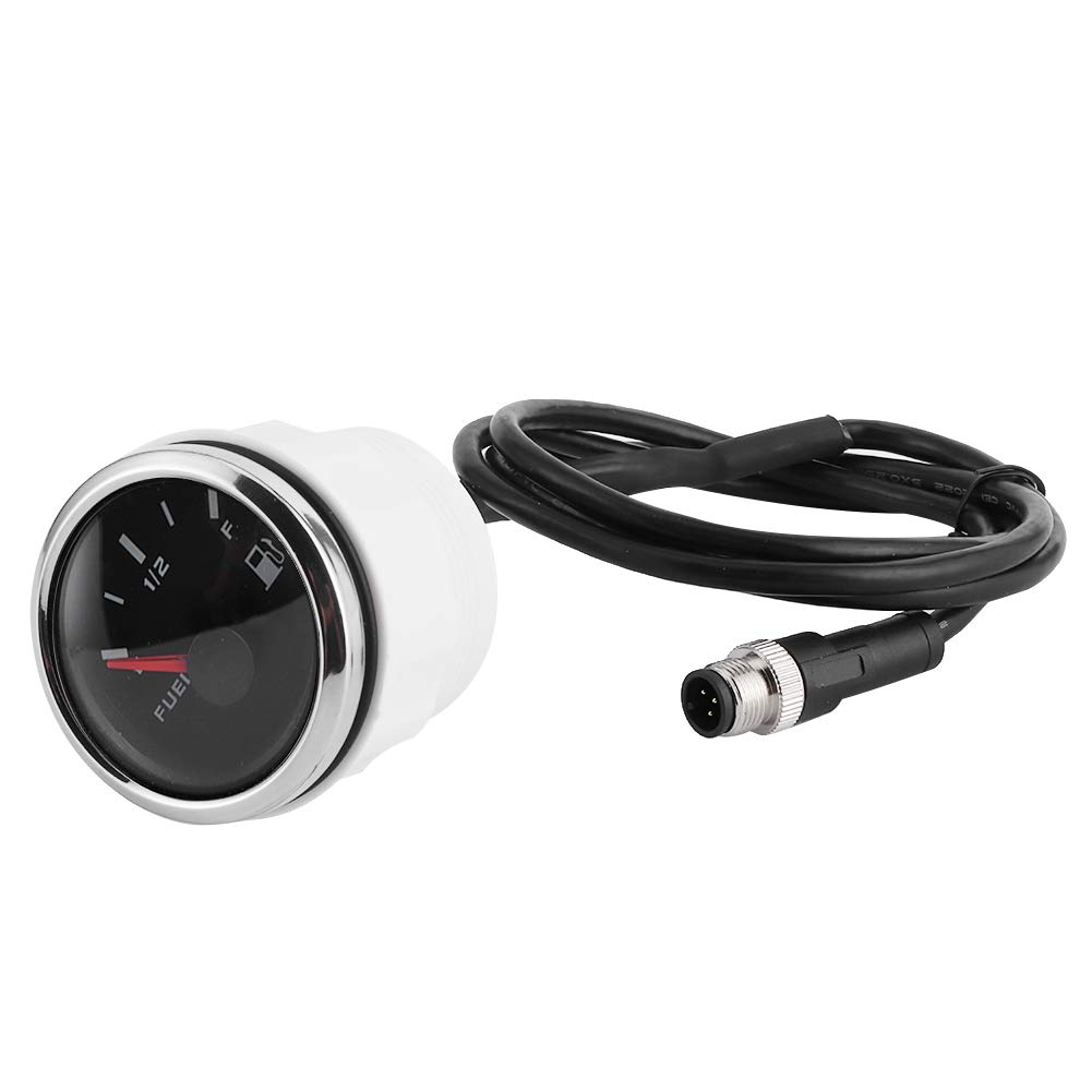 52mm NMEA2000 Fuel Tier Gauge with Pointer Meter, IP67 for Boats Yachts, Anti Fog Curved Glass Design, Moving Magnet Principle, Stronger Functionality Higher Accuracy
