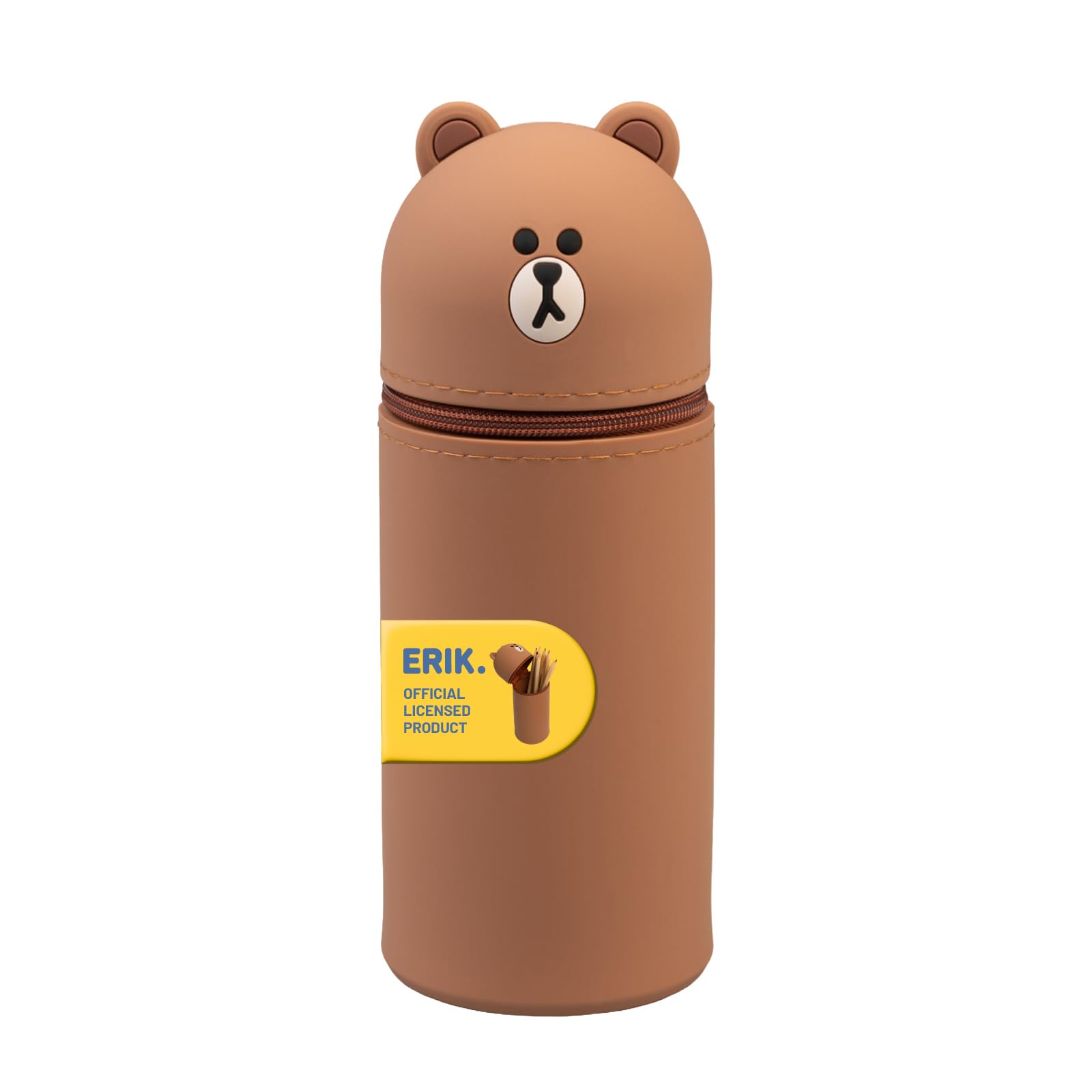 Grupo Erik Line Friends School Pencil Case - Brown Bear Stationery Gifts